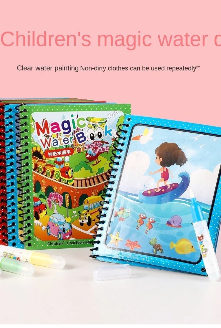 Magic Water Painting Books ( Pack of 3 Books ) - Nuvenza