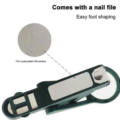 Smart Nail Clipper with Magnifying Glass & File - Nuvenza