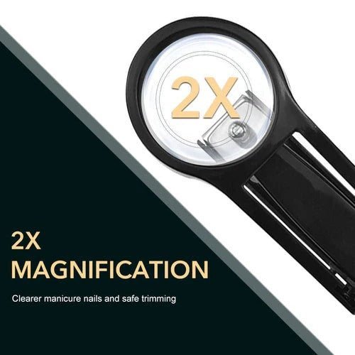 Smart Nail Clipper with Magnifying Glass & File - Nuvenza